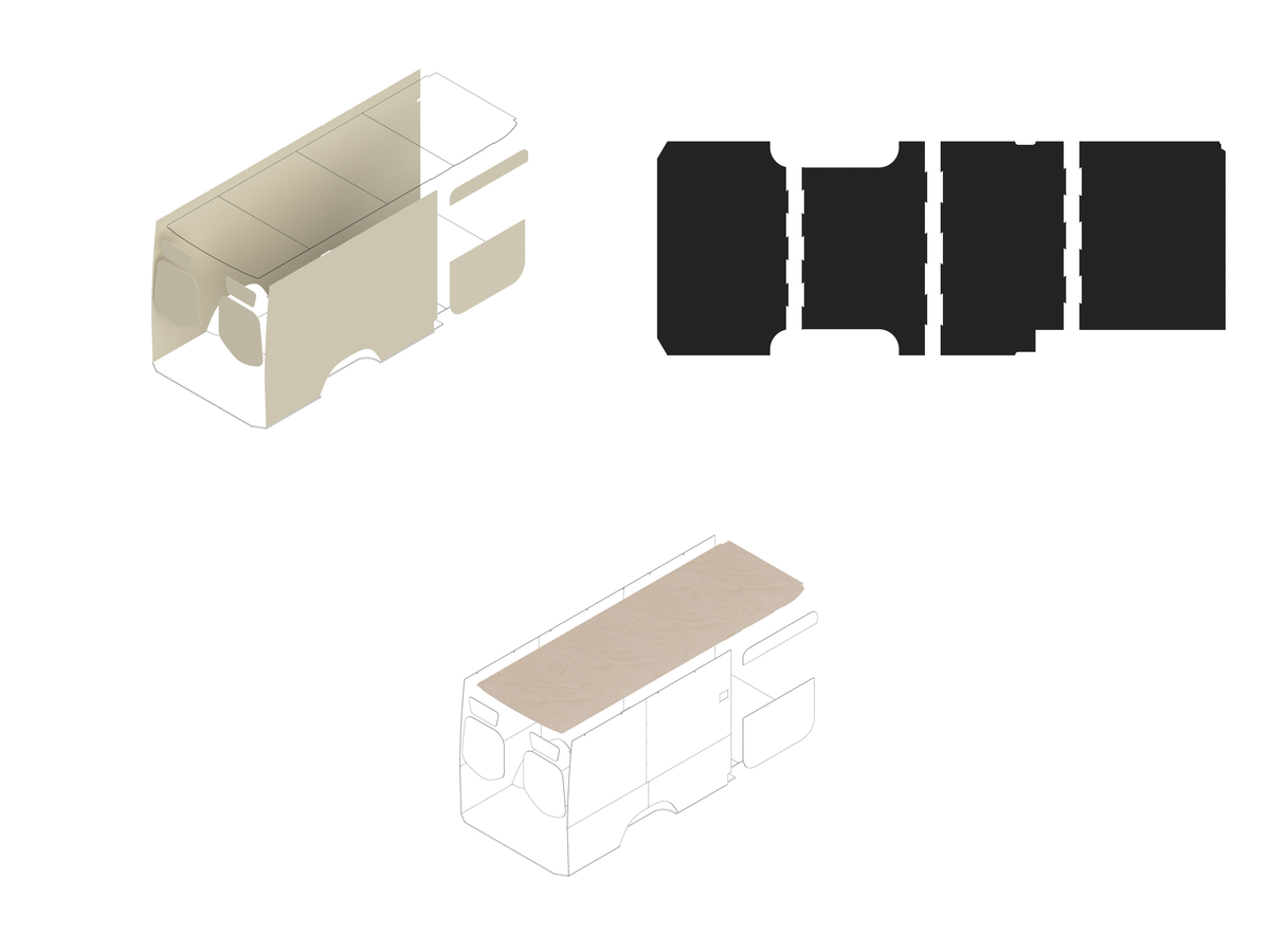 170 Foundation Bundle - Upholstered (Oat colored) / Raw baltic (requires DIY finishing - painting or upholstering)