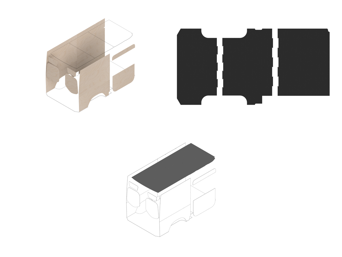 144 Foundation Bundle - Raw baltic (requires DIY finishing - painting or upholstering) / Upholstered (Charcoal colored)