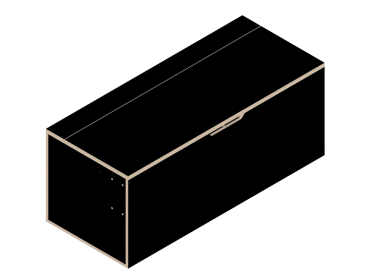 DIY Van Bench Seat (43") kit for van in Black - The Vansmith DIY