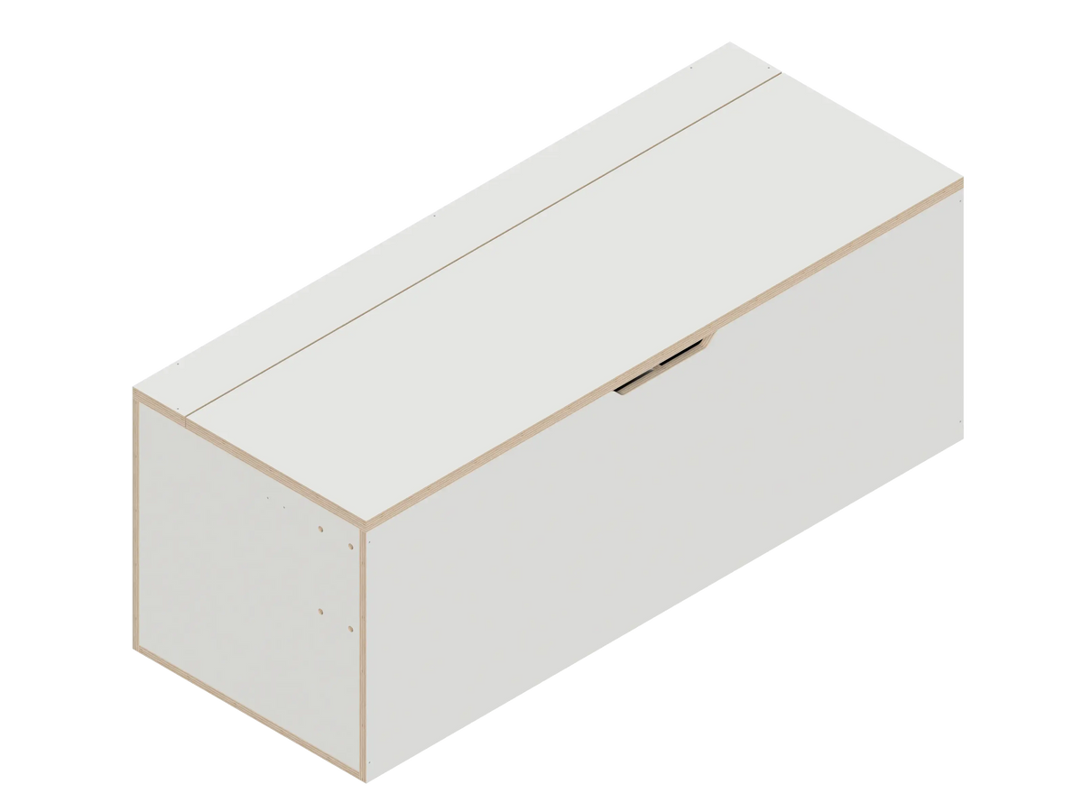 DIY Van Bench Seat (46") kit for van in Dover White - The Vansmith DIY