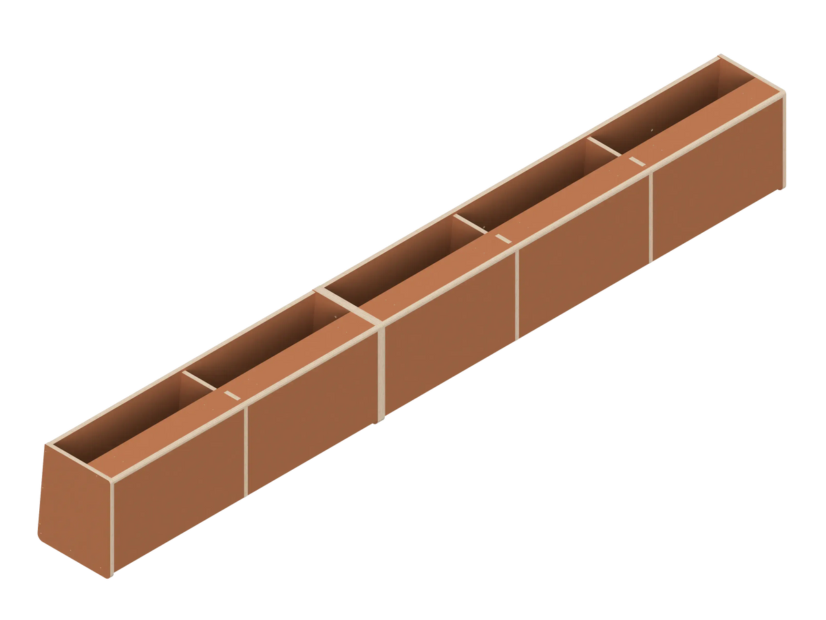 DIY Full Length upper cabinet kit for Transit van 148 in Earthenware - The Vansmith DIY