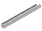 Isometric line drawing of The Vansmith DIY Full Length Upper Cabinet for Transit 148E: a rectangular Baltic Birch plywood unit with four open-top compartments, vertical dividers, and included mounting kit for easy assembly.