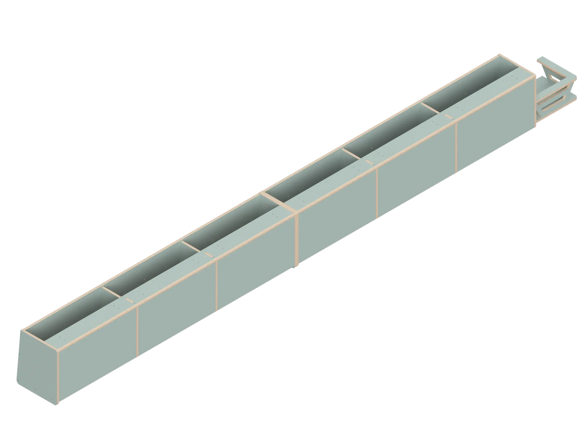 DIY Full Length upper cabinet kit for Transit van 148 extended in Fossil - The Vansmith DIY