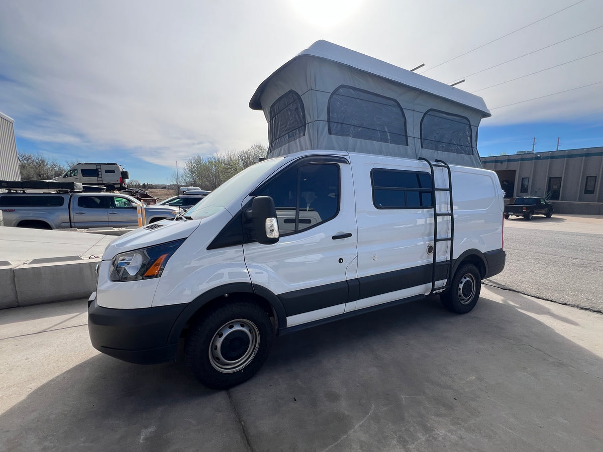 2016 Ford Transit Low-Roof Pop-Top Camper — 61K mi, $55K