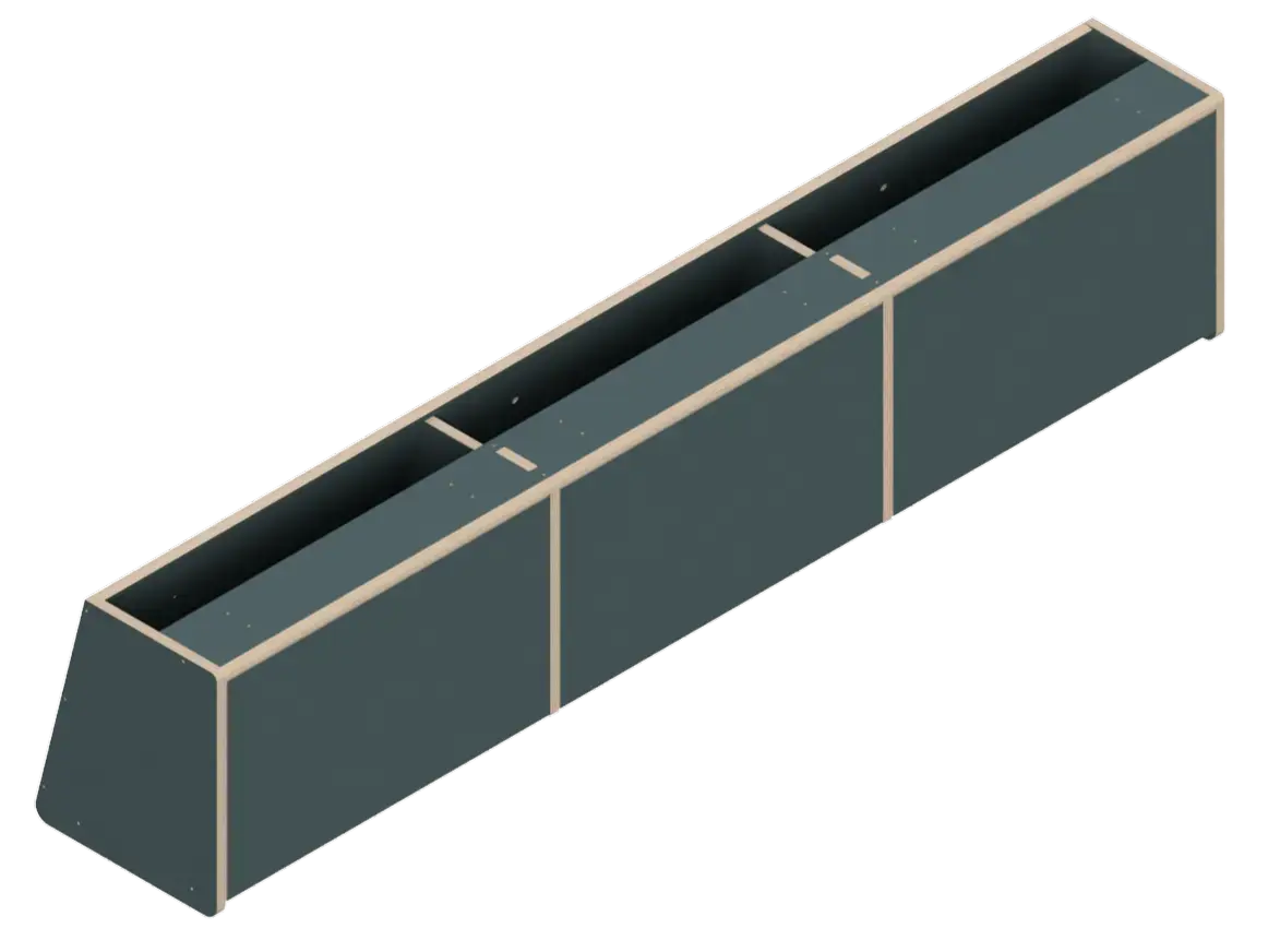 DIY Front Upper Cabinet Kit for Sprinter Van 144 in Winter Sky - The Vansmith DIY