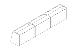 Front upper cabinet for Sprinter 144