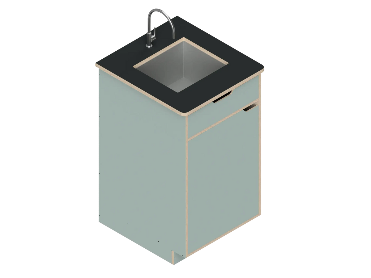 DIY Single unit Sink Galley kit for vans for Sprinter vans in Fossil - The Vansmith DIY