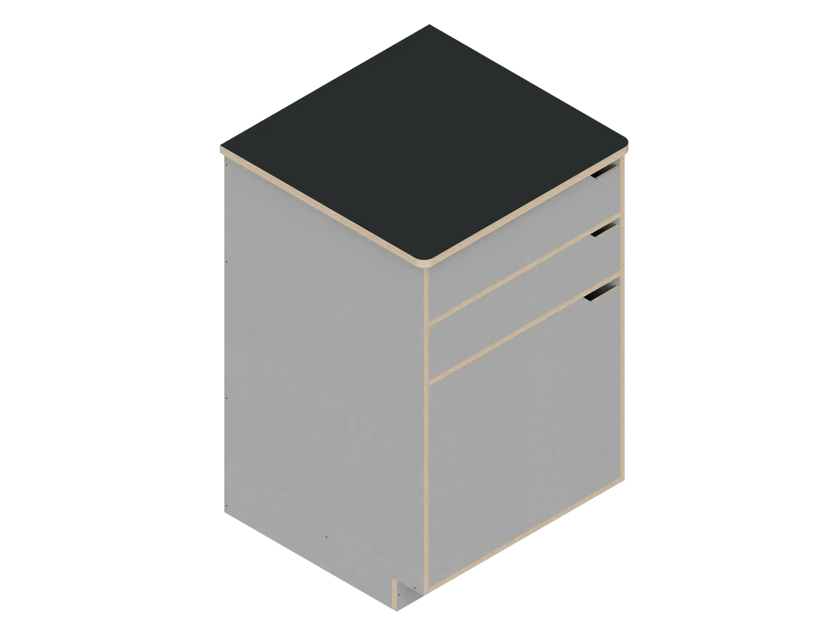 DIY Single Storage Galley kit for Sprinter vans  in Fog - The Vansmith DIY