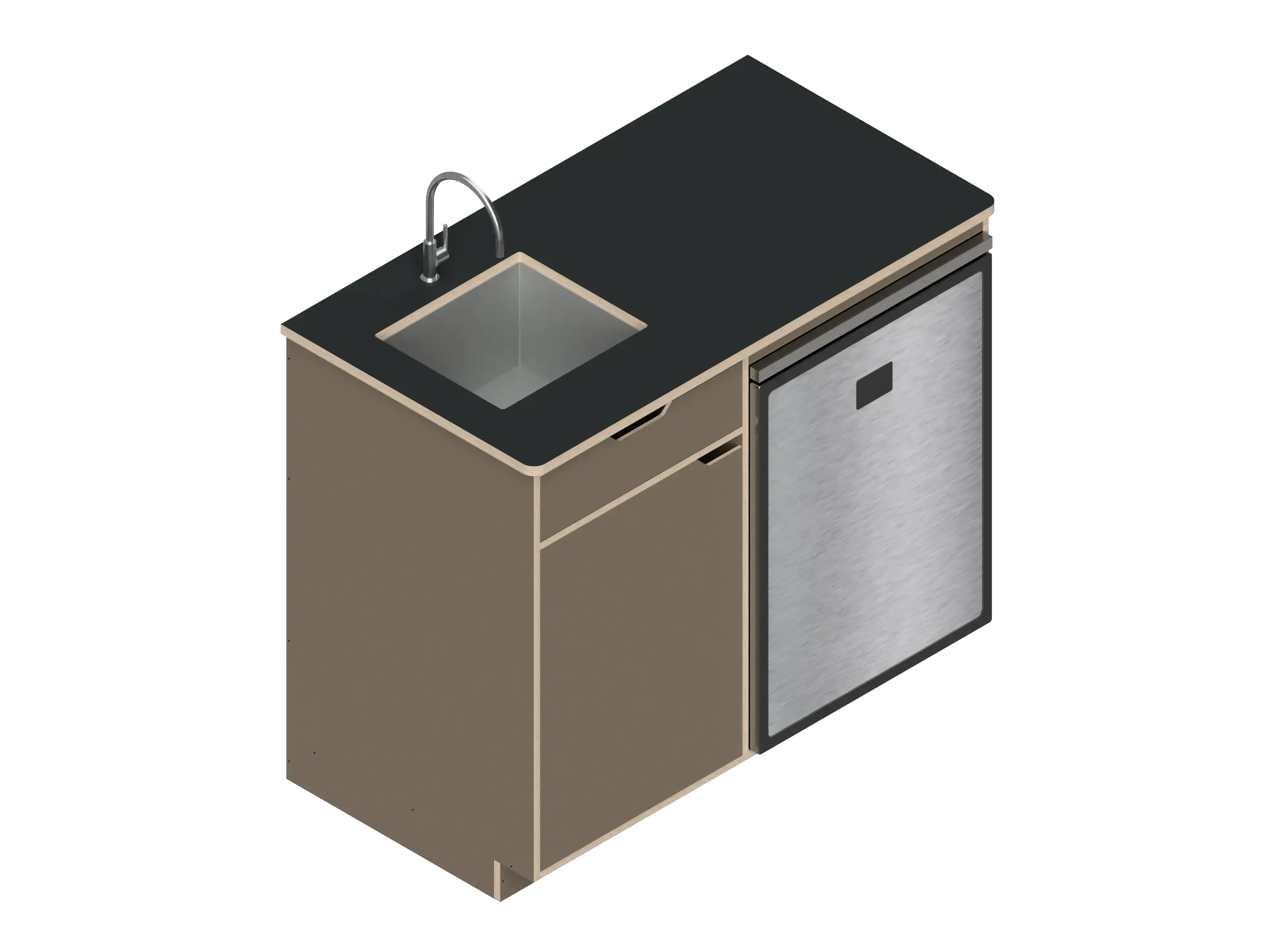 Dual unit Kitchen Galley (CR130) The Vansmith DIY