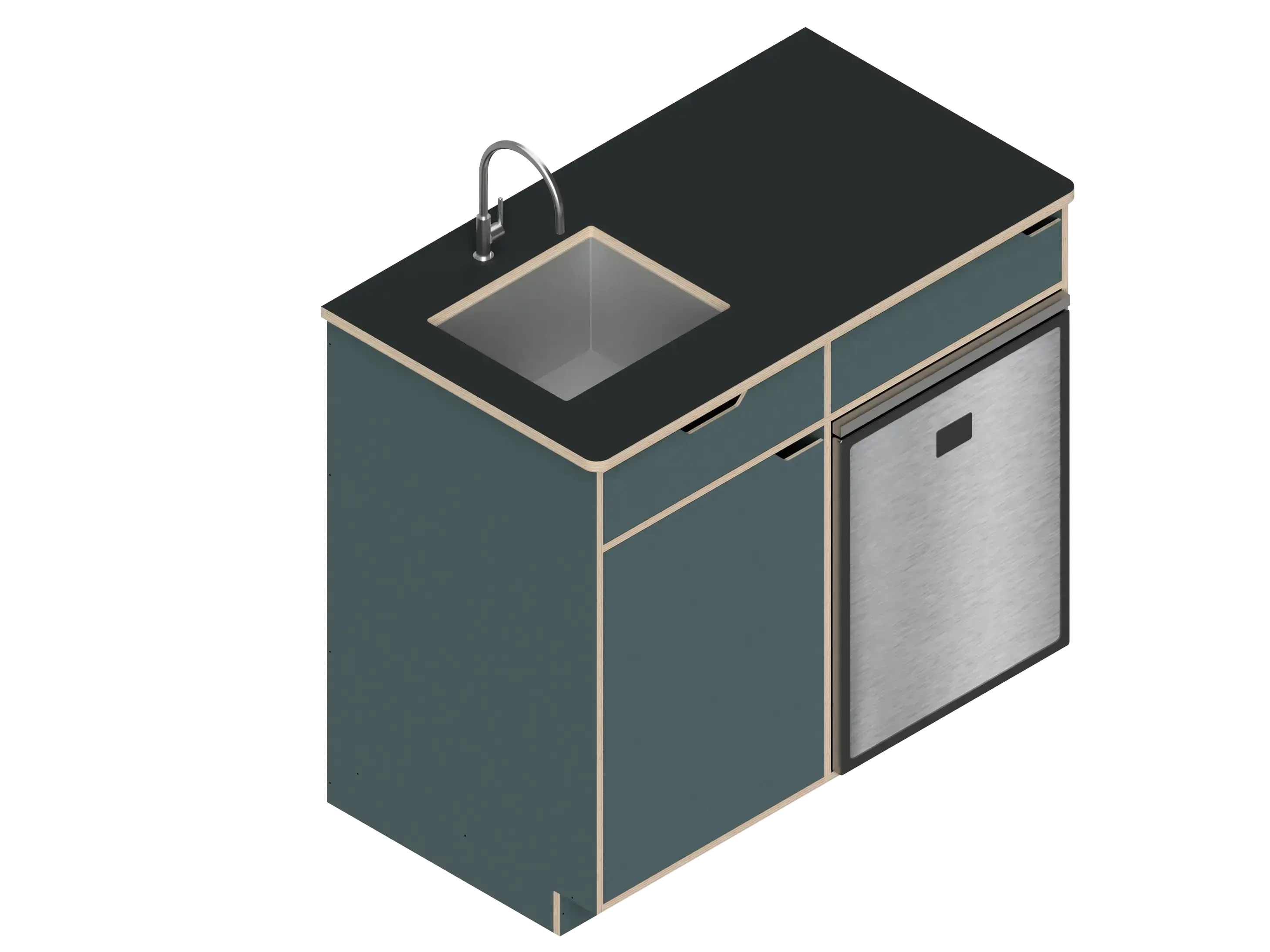 Dual unit Kitchen Galley (CR85) The Vansmith DIY