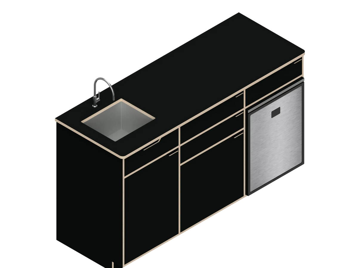 DIY Three unit Kitchen Galley (CR85) kit The Vansmith DIY