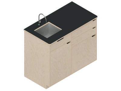 DIY Dual unit Kitchen Galley kit with Storage for Sprinter vans