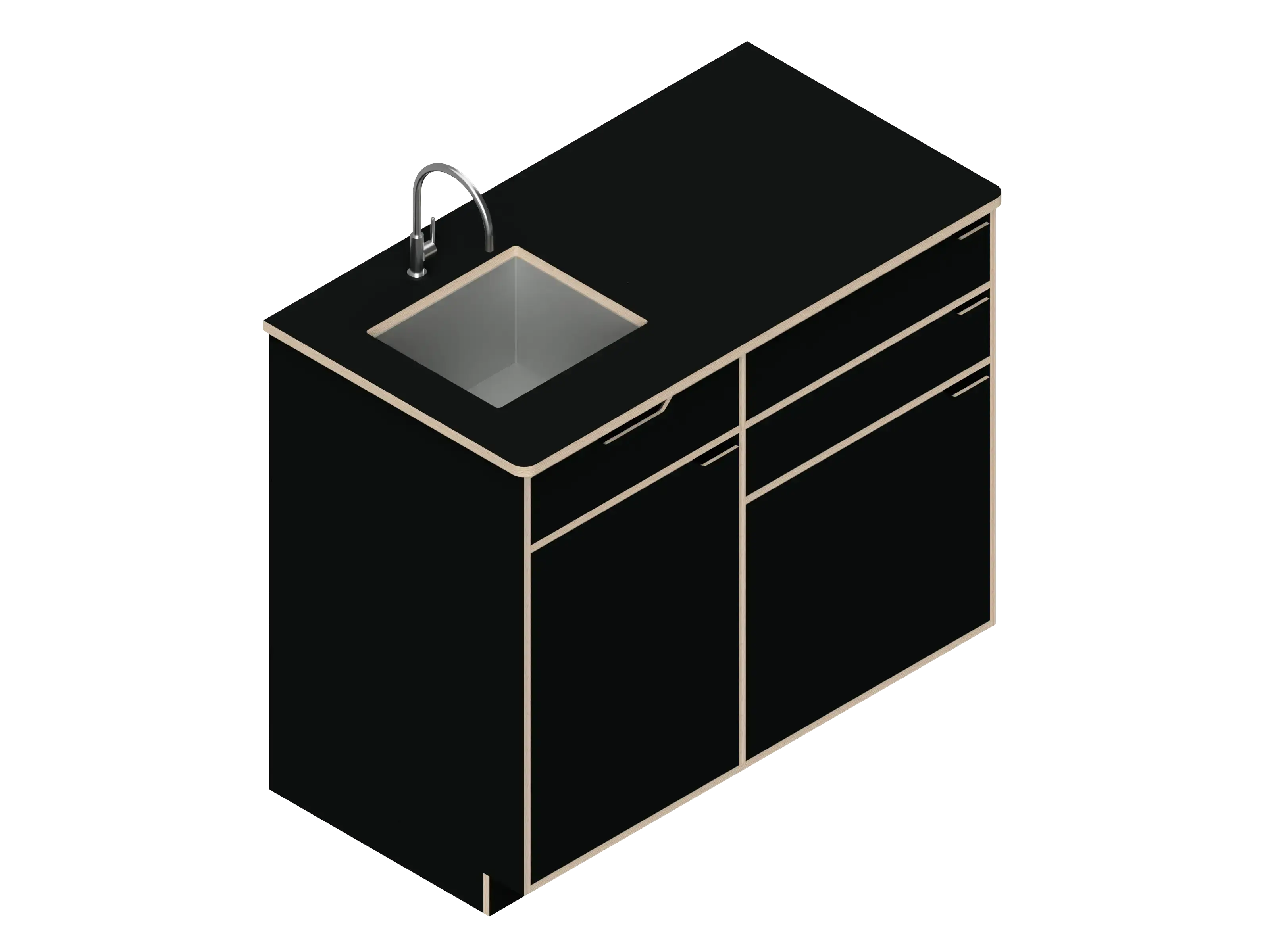 DIY Dual unit Kitchen Galley kit with Storage The Vansmith DIY