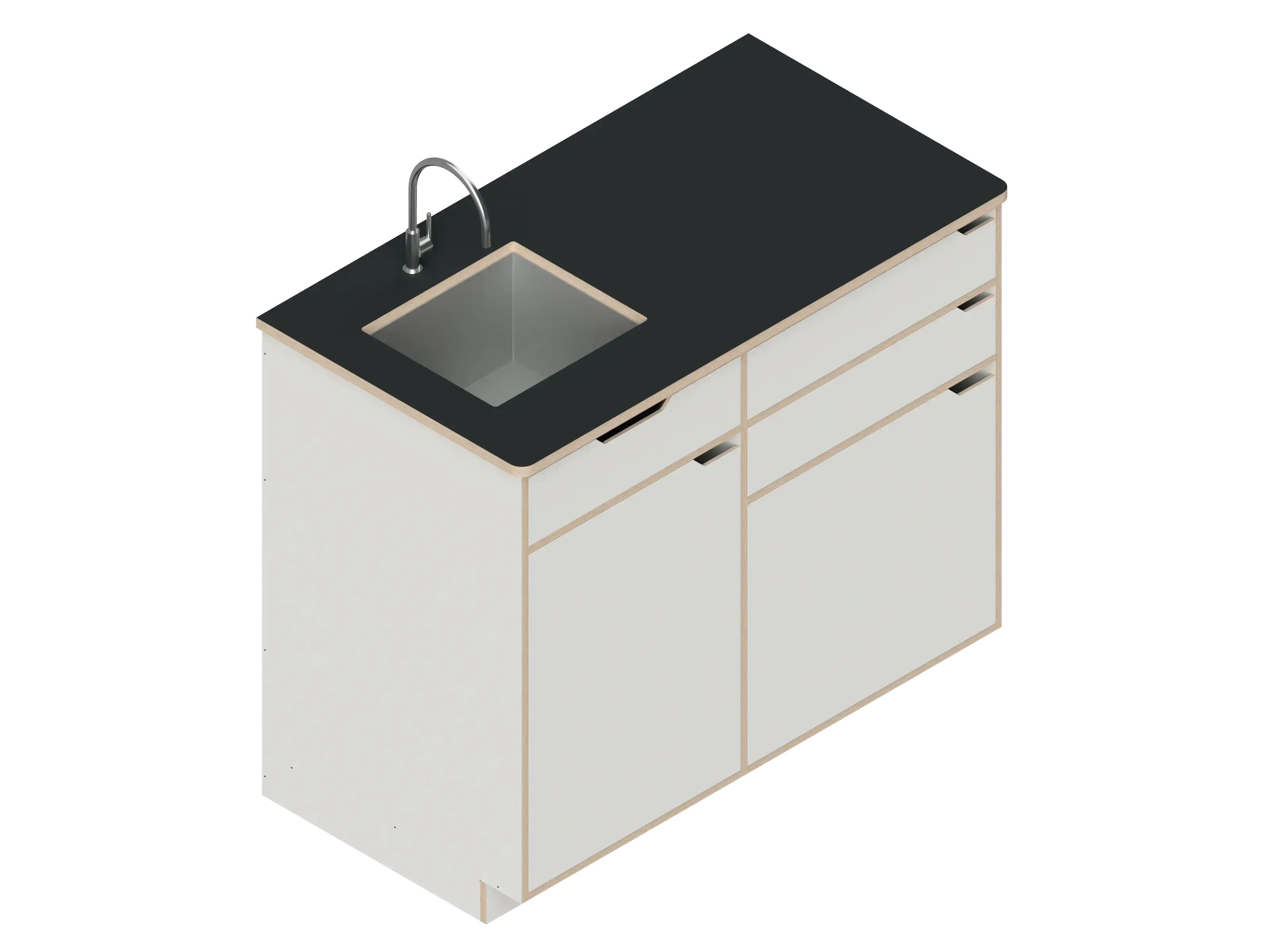 Dual unit Kitchen Galley with Storage The Vansmith DIY