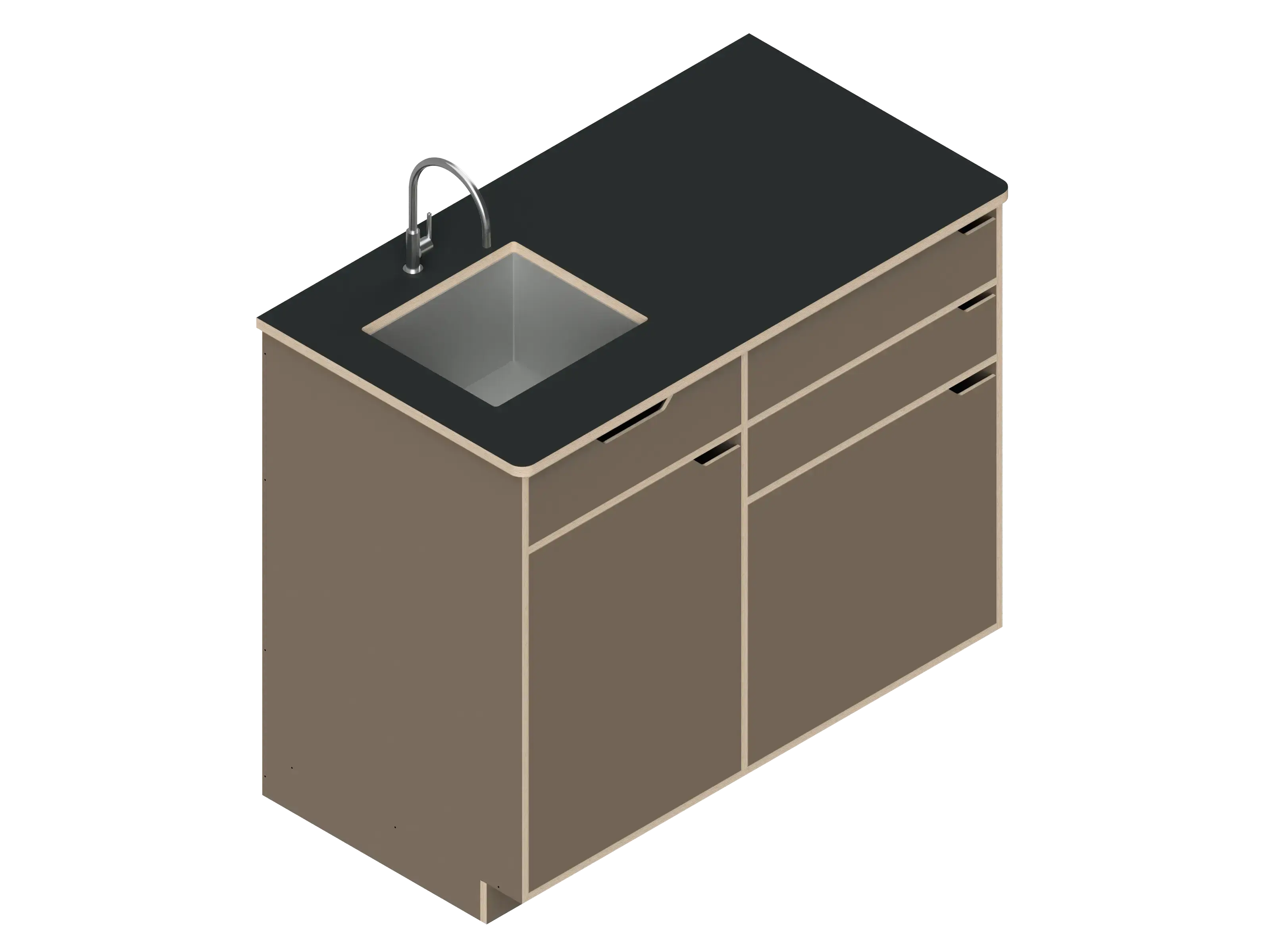 Dual unit Kitchen Galley with Storage The Vansmith DIY