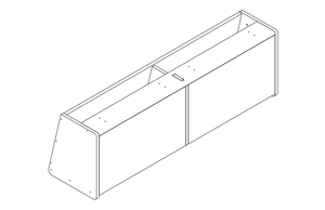 Dual upper cabinet for Sprinter