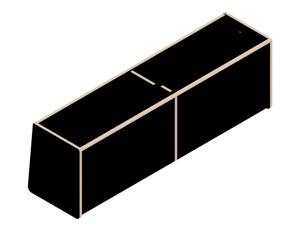 DIY Dual upper cabinet kit for Transit vans in Black - The Vansmith DIY