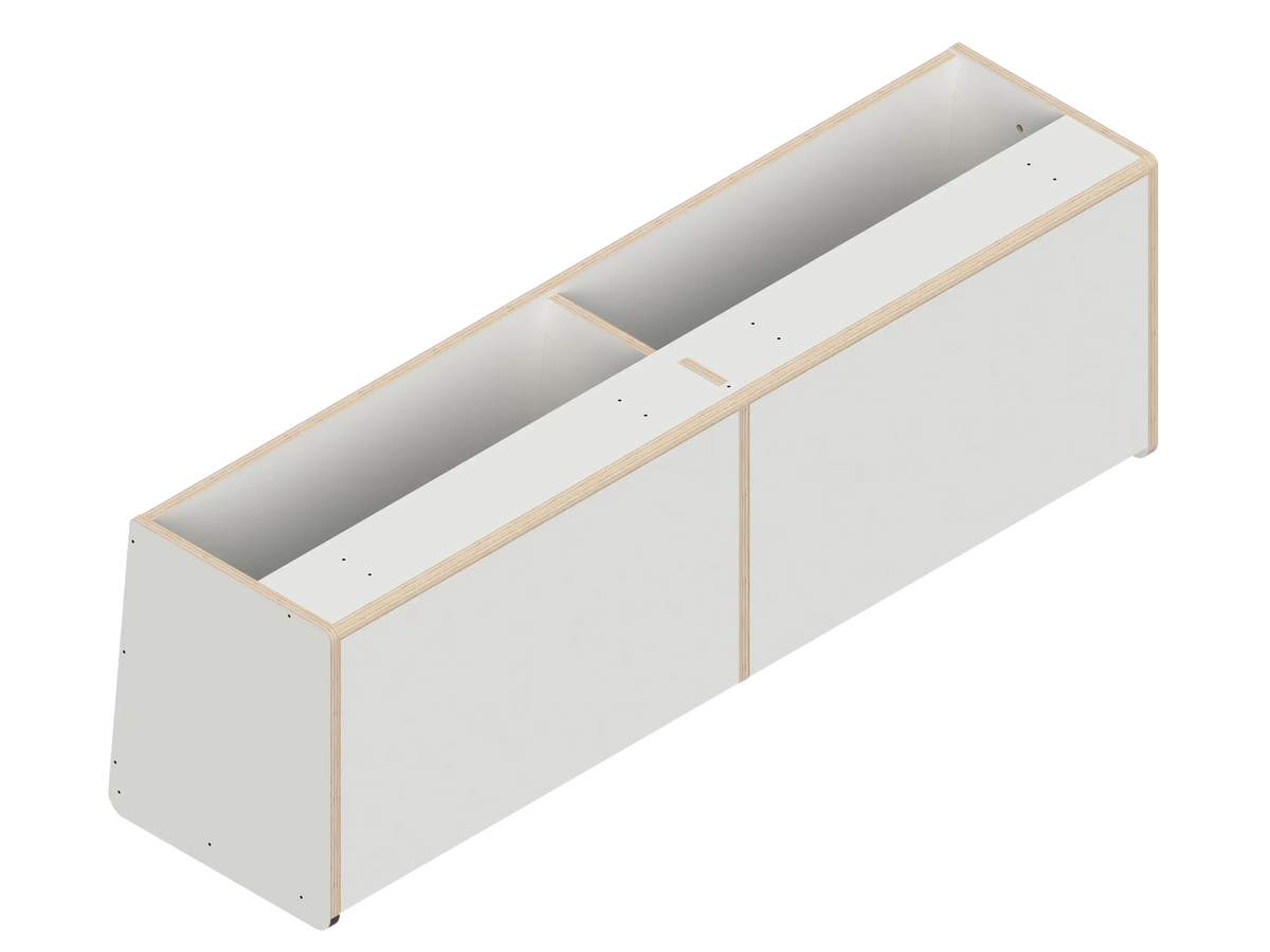 DIY Dual upper cabinet kit for Transit vans in Dover White - The Vansmith DIY