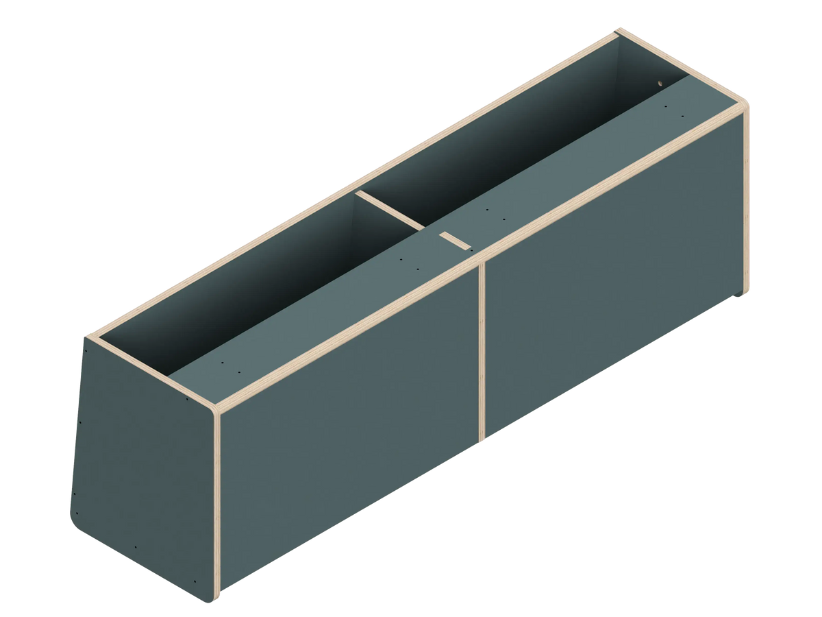 DIY Dual upper cabinet kit for Transit vans in Winter Sky - The Vansmith DIY