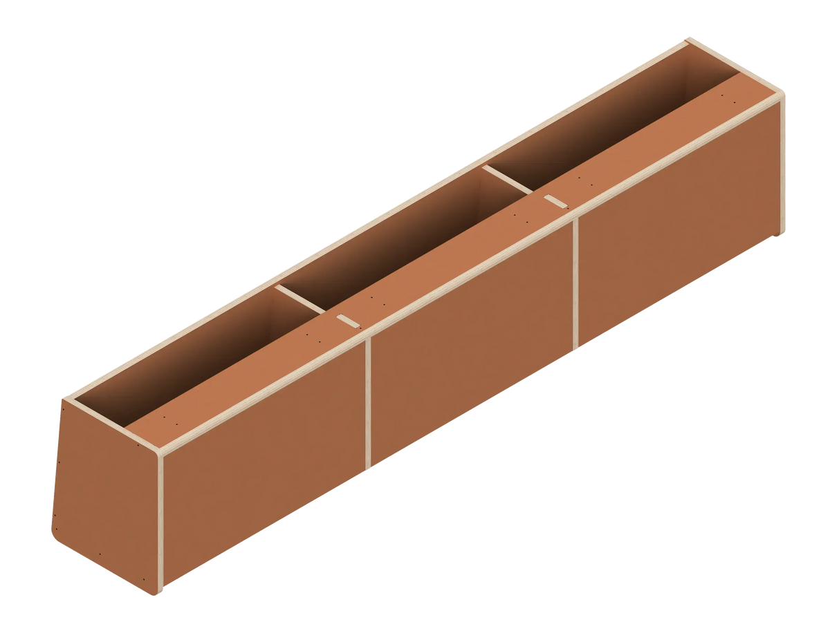 DIY Front upper cabinet kit for Transit van 148E in Earthenware - The Vansmith DIY