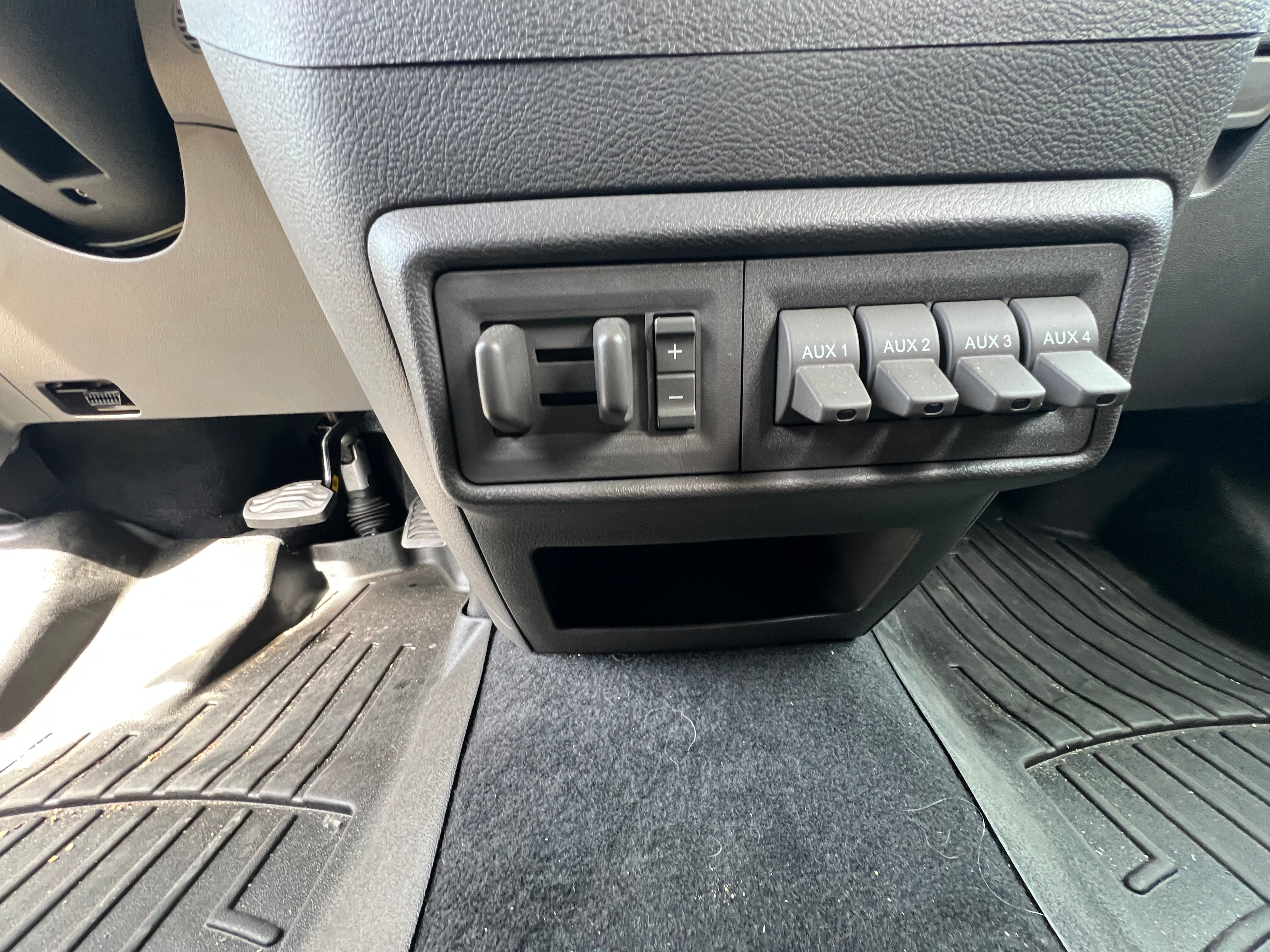 Cab auxiliary switch panel