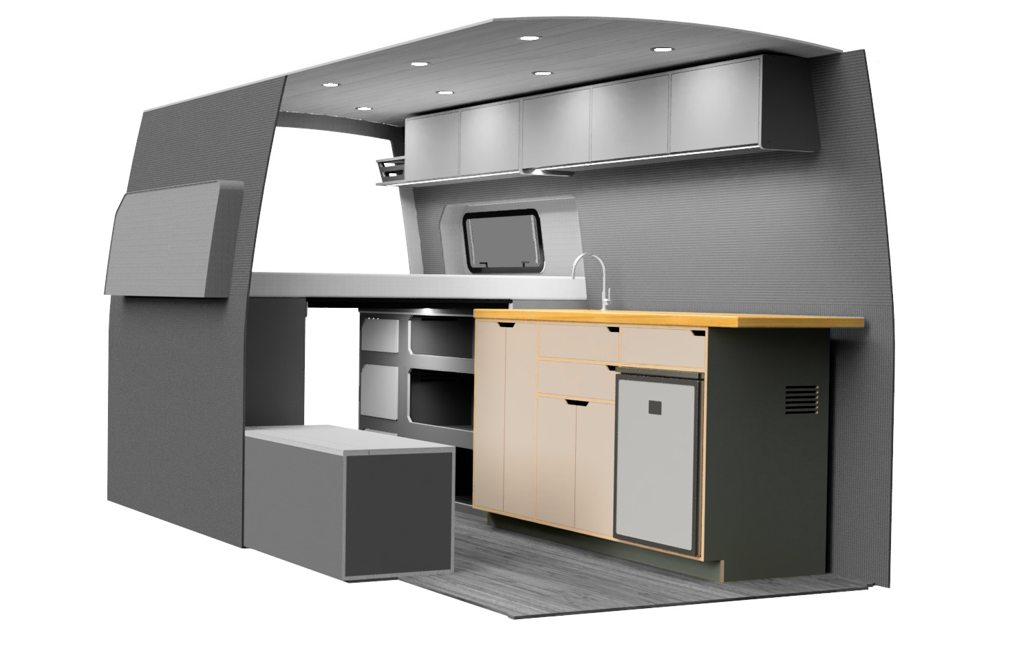 Sprinter Van Kitchen Kit | DIY Camper Van Conversion Kits | Galley Kitchen for Mercedes Sprinter Camper Vans
